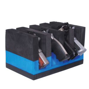 4 Pistol Soft Cradle Holder Horizontal Format Foam