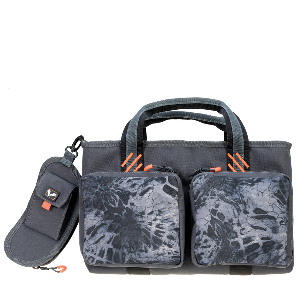Double Pistol Range Bag w/ Mag Storage and Glasses Case GPS Bags