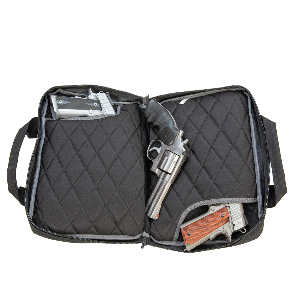 Authentic Goutdoor Tactical Quad 2 Pistol Case Nylon Black T1311pcb for sale online