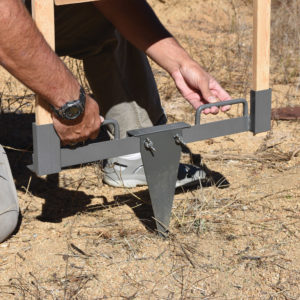 Metal Target Stand 24" W/spike Stability Support