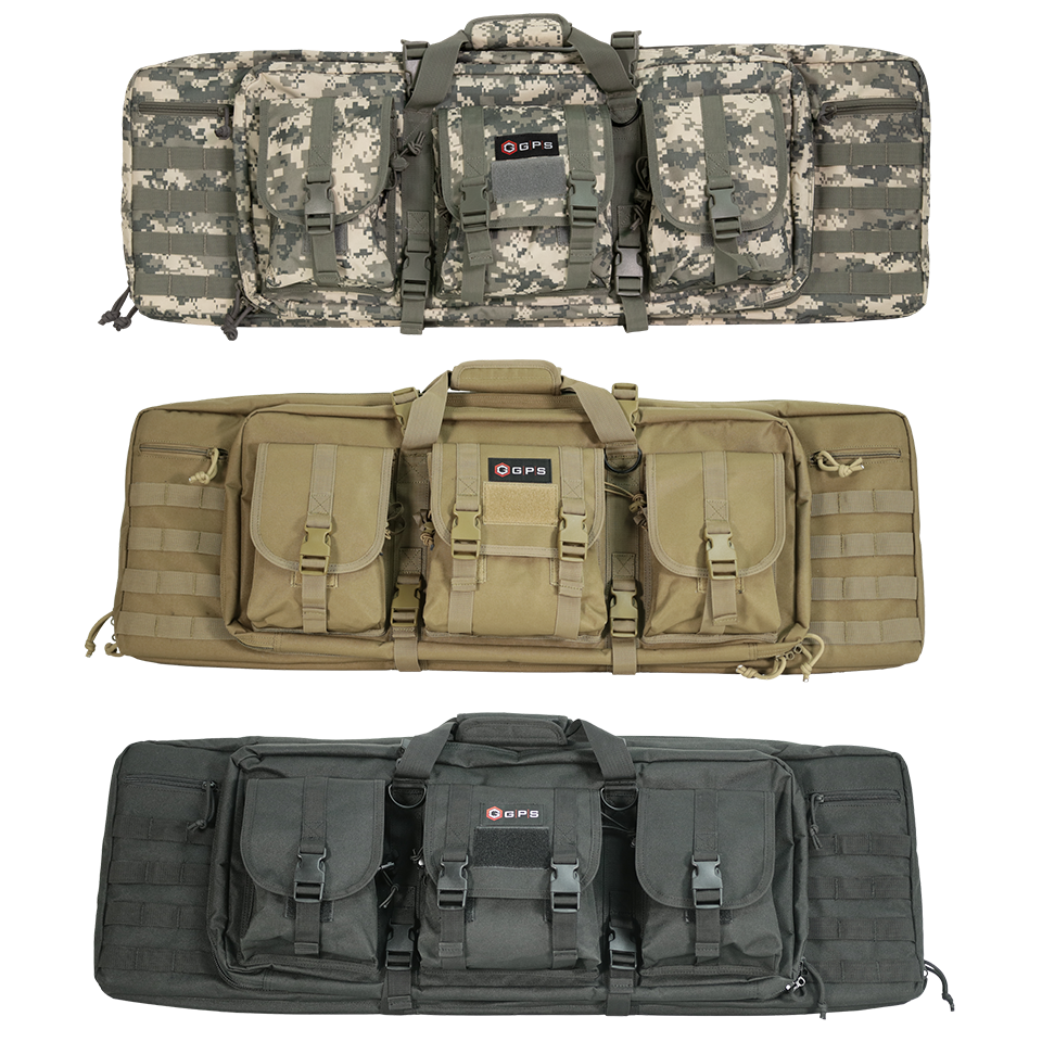Details about   Double Rifle Tactical Bag Shooting Gun Range Hunting Accessories Pockets Black 