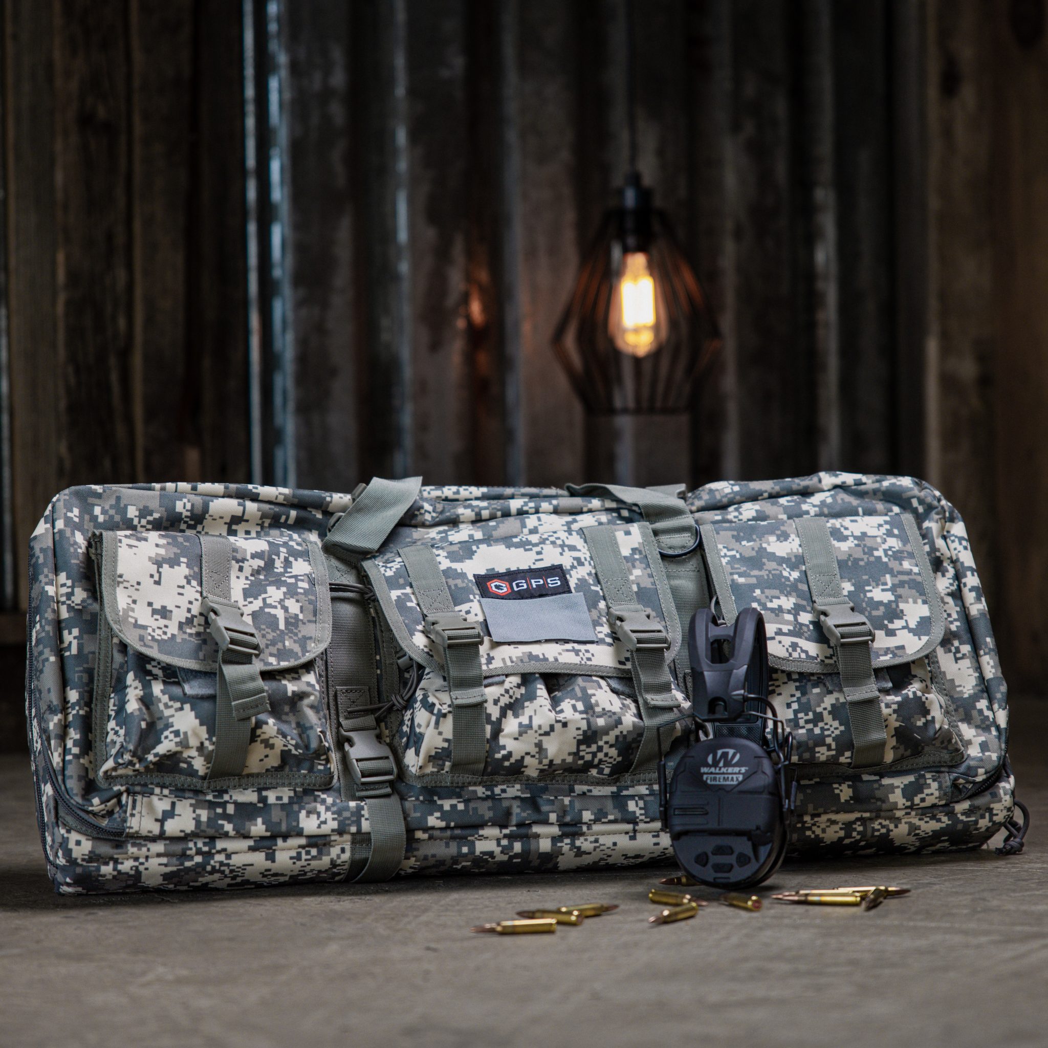 ガンケース　DBL RIFLE DLX CASE DSLEAF 32” Tactical Soft Rifle Case, Double Rifle Bag